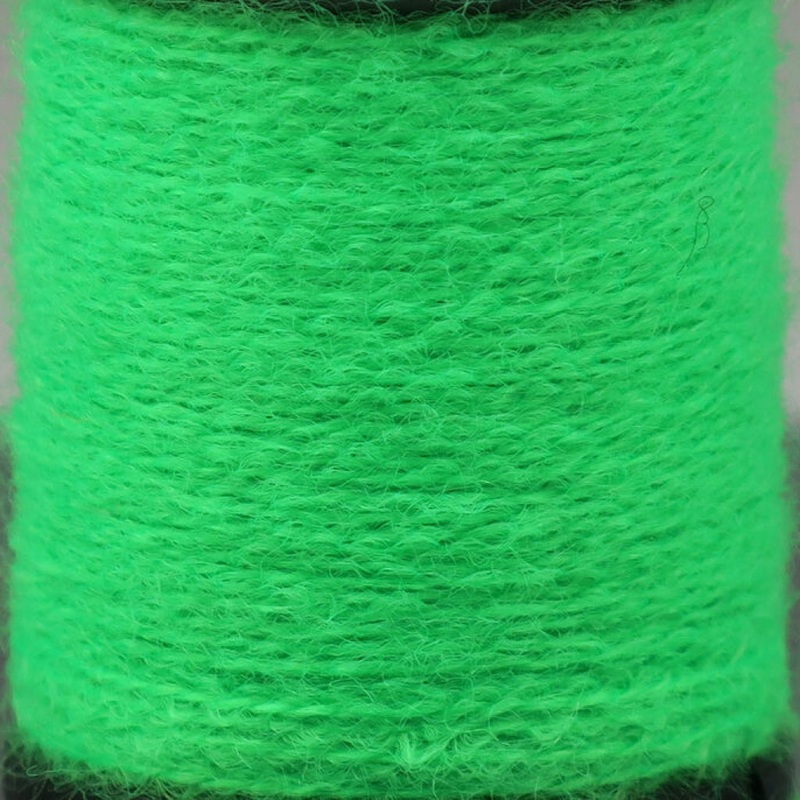 Uni Yarn|Chartreuse (UYE 54)|Fl. Orange (UYE 137)|Highlander Green (UYE 184)|Chinese Red (UYE 58)