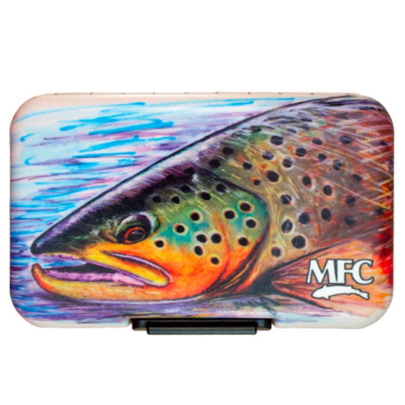 MFC Poly Fly Box|American Pride|Currier’s Brown Trout|Currier’s Brook Trout|Currier’s Rainbow Trout|Currier’s Snake River Cutty|Hallock’s Rainbow Trout|Hallock’s Brown Trout|Larko’s Chrome Mayfly|Sundell’s Rainbow Trout Skin|Sundells Slam|Sundells Brown T