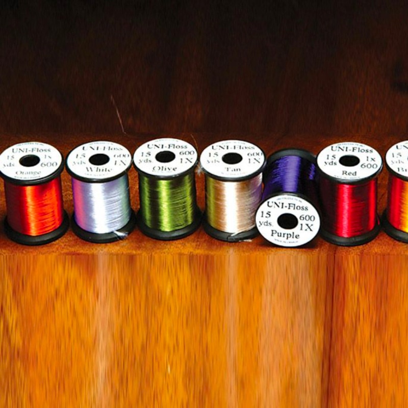Uni-Floss|Dark Blue|Dark Rust|Neon Lemon (UFN287)|Neon Light Orange (UFN007)|Neon Hot Red (UFN054)|Neon Hot Green (UFN114)|Neon Chinese Red (UFN157)|Neon Hot Pink (UFN177)|Neon Chartreuse (UFN509)|White (UFS001)|Orange (UFS012)|Burnt Orange (UFS013)|Brigh