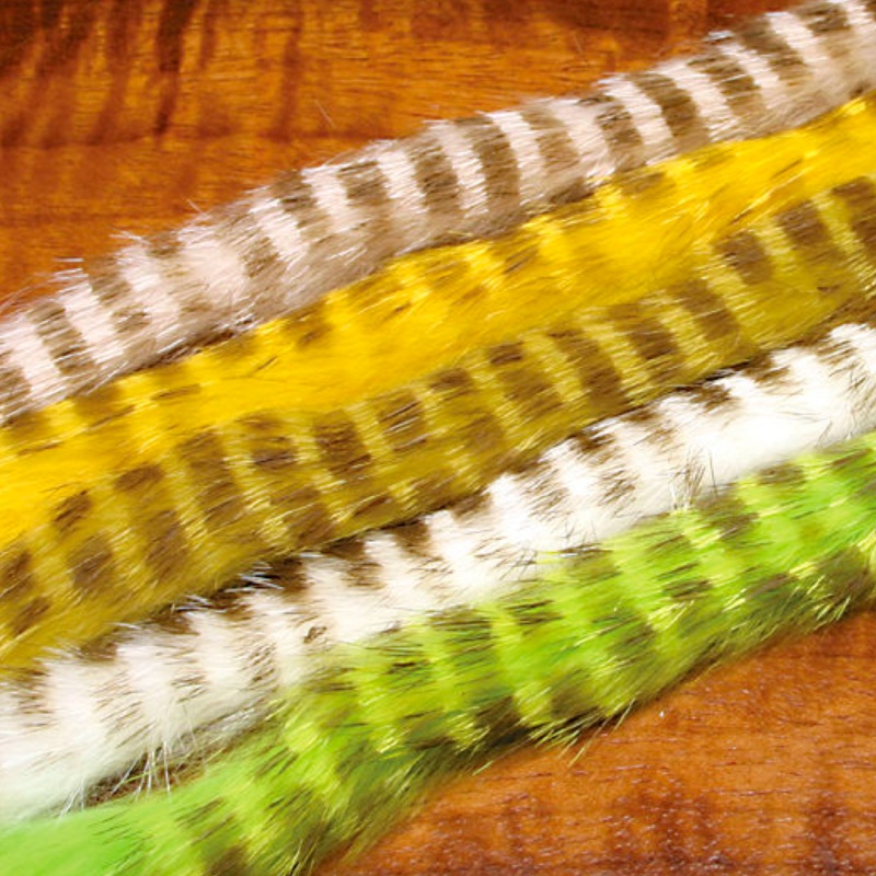 Olive Barred Rabbit Strips|Chartreuse (BRS 54O)|Yellow (BRS 383O)|White (BRS 377O)|Flesh (BRS 123O)|Light Olive (BRS 212O)