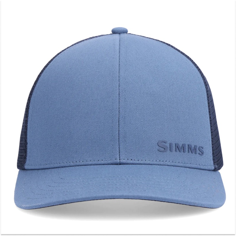 Simms ID Trucker Hat|Heather Grey|Neptune|Woodland Camo