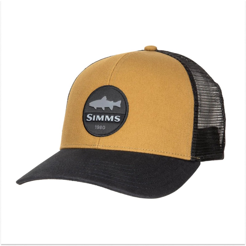 Simms Trout Patch Trucker Hat|Dark Bronze