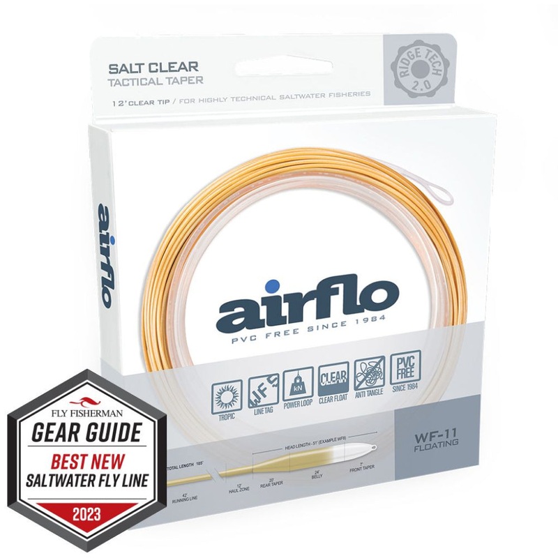 Airflo Superflo Ridge 2.0 Flats Tactical Taper 12′ Clear Tip Fly Line