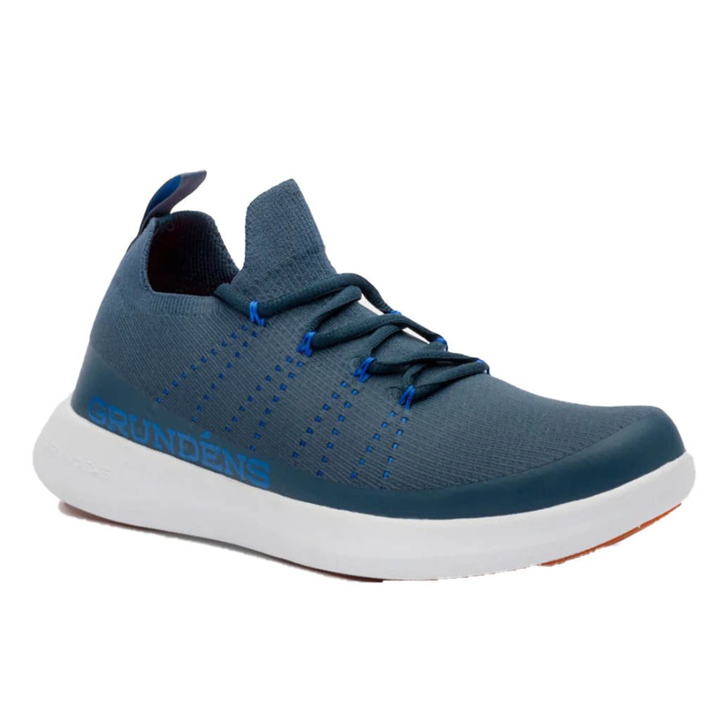 Grundens Sea Knit Boat Shoe|M 9|M 9.5|M 10|M 10.5|M 11|M 11.5|M 12|M 13|Navy|Grey Mist