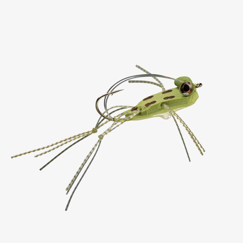 Rio’s Foam Slice Frog Fly|Olive|Chartreuse||2/0
