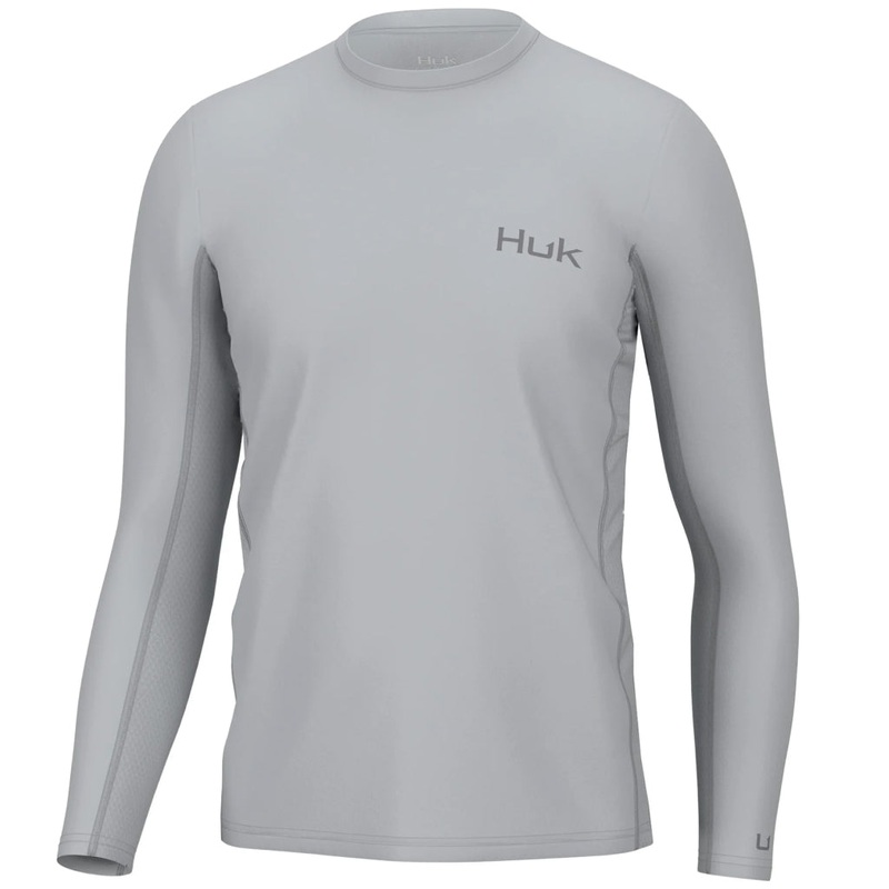 Huk Icon X Long Sleeve Shirt|Harbor Mist|Overland Trek|Azure Blue|Medium|Large|XXL