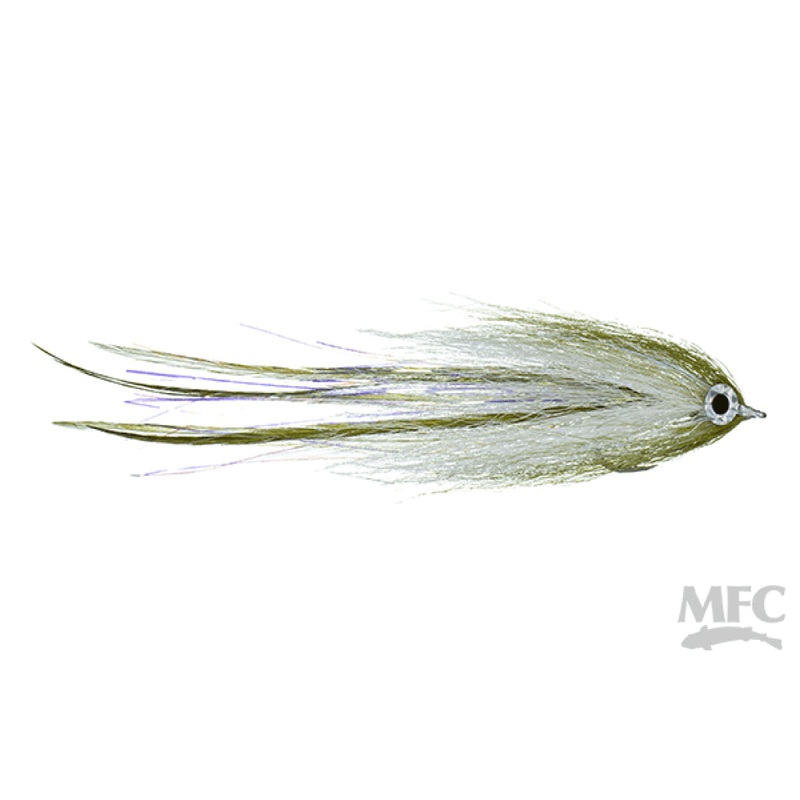 Stryker’s Hollow Bunker Fly|Olive/White|Chartreuse/White|Rainbow|Mackerel||4/0