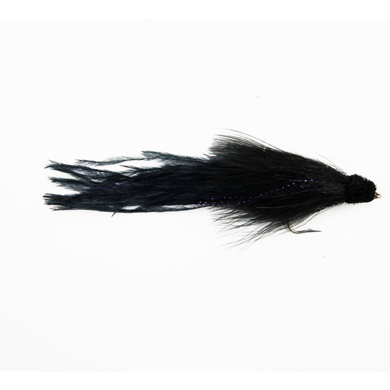 Black Serpent Fly|3″ / Black|5″ / Black