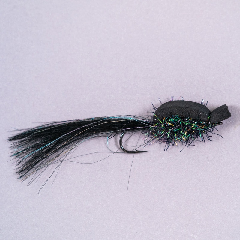 Gurgler Fly|Red/White|Black|Yellow/Chartreuse||2/0