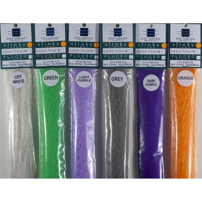 H20 Slinky Fiber 12|Light Purple|Fluorescent Chartreuse