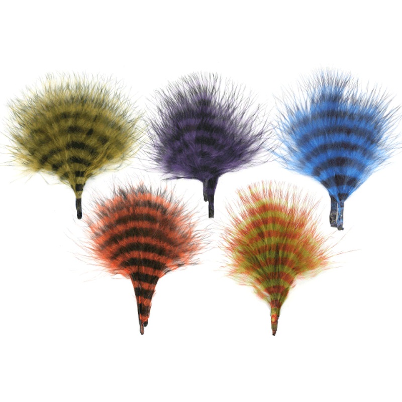 MFC Barred Marabou|Blue/Barred Black|Brown/Barred Black|Olive/Barred Black|Olive/Barred Brown|Olive/Barred Rust|Purple/Barred Black|Tan/Barred Brown|Tan/Barred Olive|Tan/Barred Rust|Yellow/Barred Brown|Olive Brown/Barred Black|Fuschia/Barred Purple|Chartr