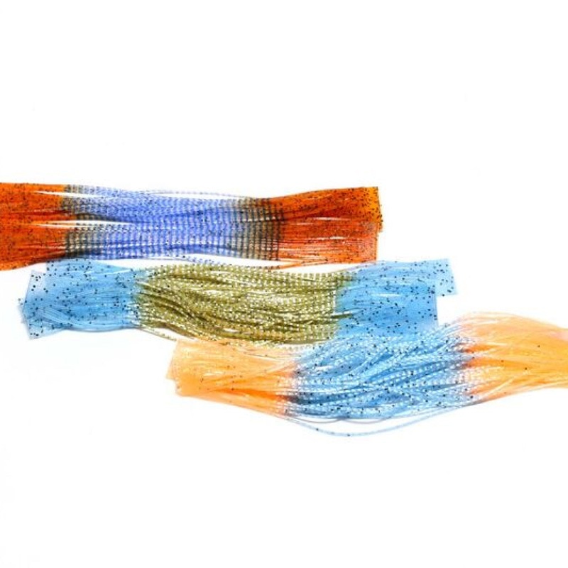 Crab Crusher Legs|Rust Blue Barred Clear (CRAB 1)|Blue White Barred Olive (CRAB 2)|Shrimp Blue Barred Clear (CRAB 3)