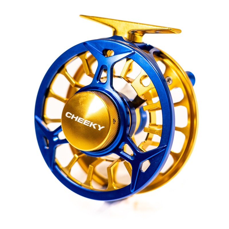 Cheeky Spray Fly Reel|350 (4-6wt)|400 (7-9wt)|450 (9-12wt)|Electric Blue/Gold|Burn/Steel