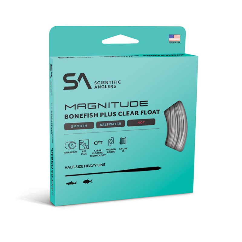 Scientific Anglers Magnitude Smooth 10′ Clear Tip Bonefish Plus Fly Line