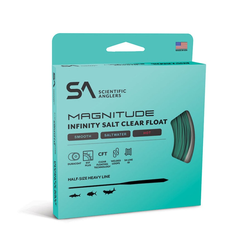 Scientific Anglers Magnitude Smooth 12′ Clear Tip Infinity Salt Fly Line