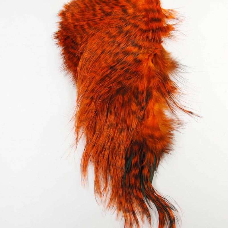 Whiting Bird Fur|Black|Grizzly/Orange|Grizzly Dyed Red|Grizzly/Purple|Salmon|Heron Gray|White Dyed Olive|Fl. Yellow Chartreuse|Red|Pink|Fl. Green Chartreuse|Kingfisher Blue|Golden Olive|Tan|White|Grizzly Dyed Pink|Grizzly Dyed Olive|Yellow|White Dyed Natu