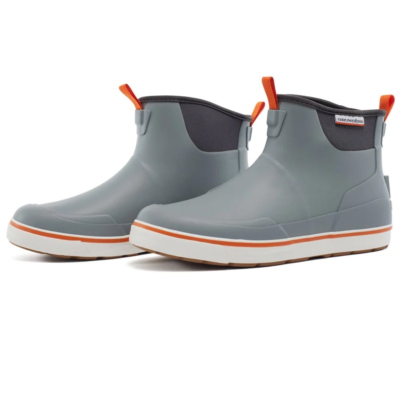 Grundens Deck Boss Ankle Boot|Monument Grey|Flats Camo Storm|Navy|9|10|11|12|13|8|14
