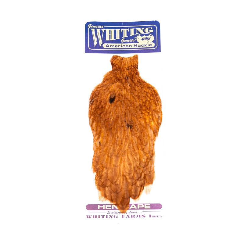 Whiting American Hen Cape|Brown|Silver Badger|Pink|Claret|Grizzly|Grizzly Dyed Olive|Grizzly Dyed Shell Pink|Grizzly Dyed Shrimp Orange|Grizzly Dyed Brown|Grizzly Dyed Orange|Grizzly Dyed Pink|Grizzly Dyed Golden Olive|Grizzly Dyed Tan|Black|Black Laced W