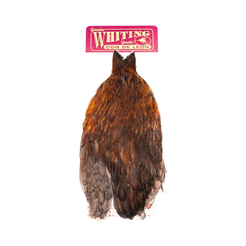 Whiting Coq De Leon Hen Cape|Brown|Speckled Burnt Orange|Brown Speckled|Grizzly|Mottled Olive|Speckled Yellow|Speckled Copper Olive