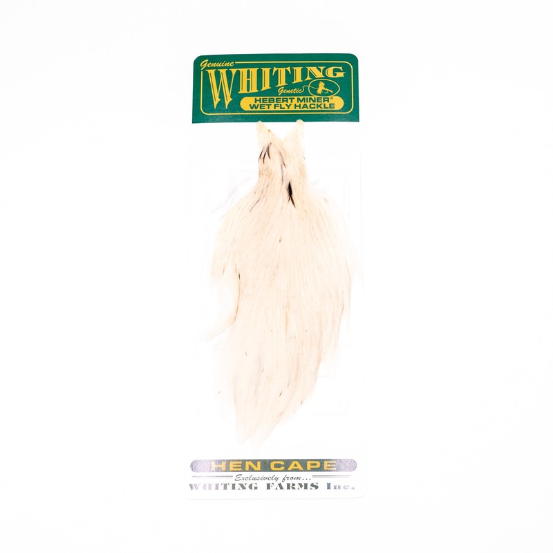 Whiting Hebert Hen Cape|White|Light Ginger|Pale Watery Dun|Furnace|Cream|Med Gray Dun|Dk Gray Dun|Light Tan Dun|Light Gray Dun|Dark Brown Dun|Dun Grizzly|Black|Brown|Grizzly|Greenwell