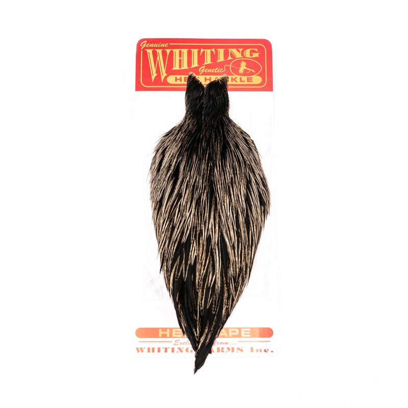 Whiting Hen Cape|White|Brown|Black|Pale Watery Dun|Natural Dun|Light Dyed Dun|Medium Dyed Dun|White Dyed Brown|Light Ginger|Medium Ginger|Unique Variant|Grizzly|Coachman Brown|Grizzly Dyed Golden Olive|Grizzly Dyed Olive