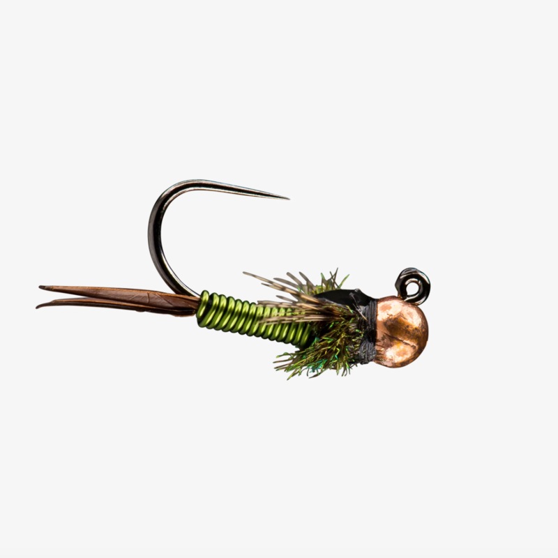 Copper John Jig, Copper TB|Olive|Brown||12||14||16
