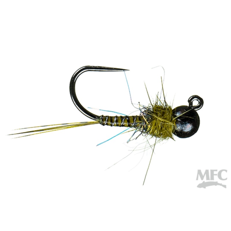 Strolis’ Quill Bodied Jig|Dark Olive|Hare’s Ear|Dark Brown||12||14||16