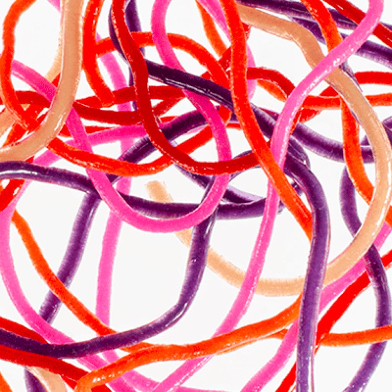 Trina’s Squirm Material|Small|Medium|Fl Fire Orange|Hot Pink|Tan|Brown