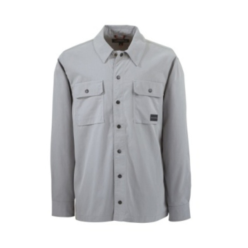 Grundens Jetty Shirt|Drift Grey|Antique Bronze|Medium|Large|XL|Small
