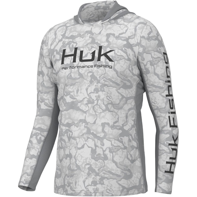 Huk Icon X Inside Reef Hoodie|Harbor Mist|Overland Trek|Azure Blue|Large|Medium|XL