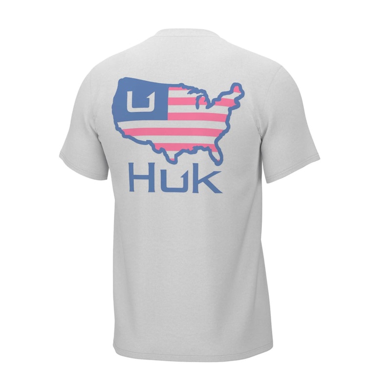 Huk American Tee|Harbor Mist|Medium