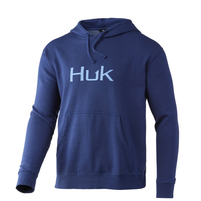Huk Logo Cotton Hoodie|M|L|XL|Moss|Volcanic Ash