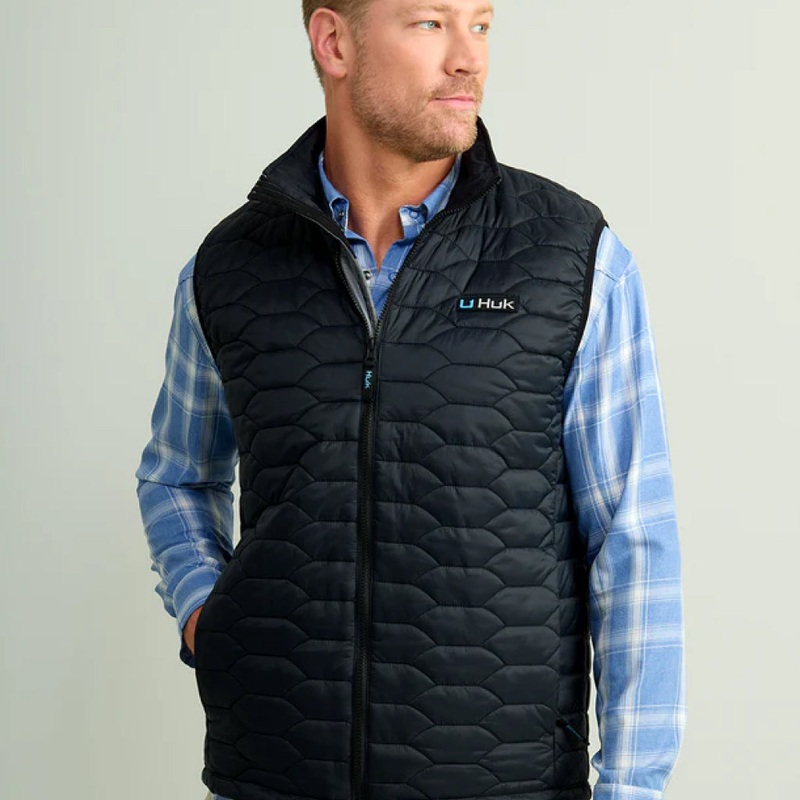 Huk Scale Primaloft Vest|Black|Naval Academy|XL|Small