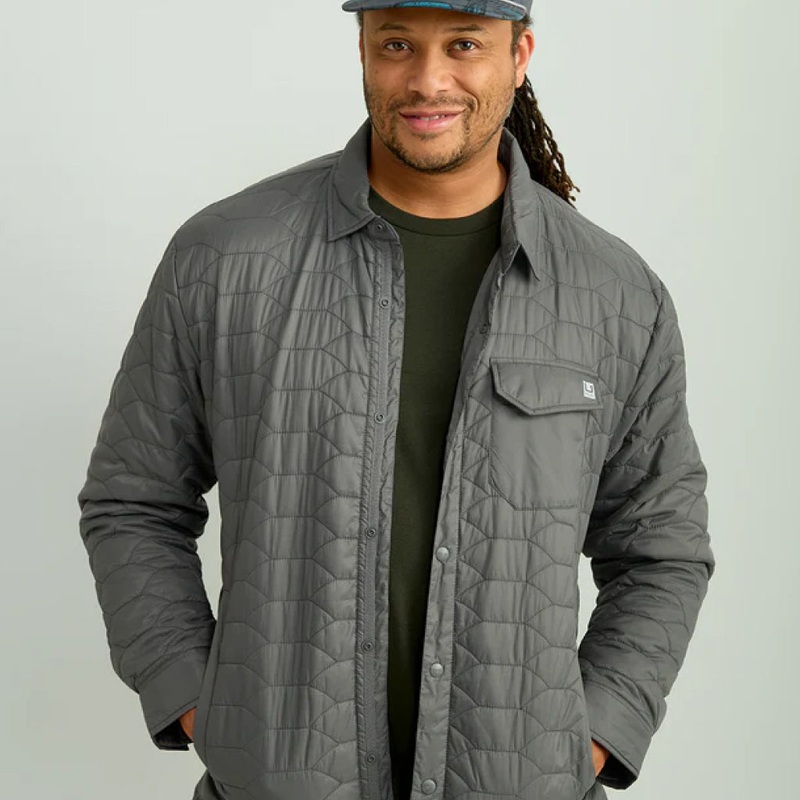 Huk Scale Shacket|Volcanic Ash|Overland Trek|Medium|Large|XXL