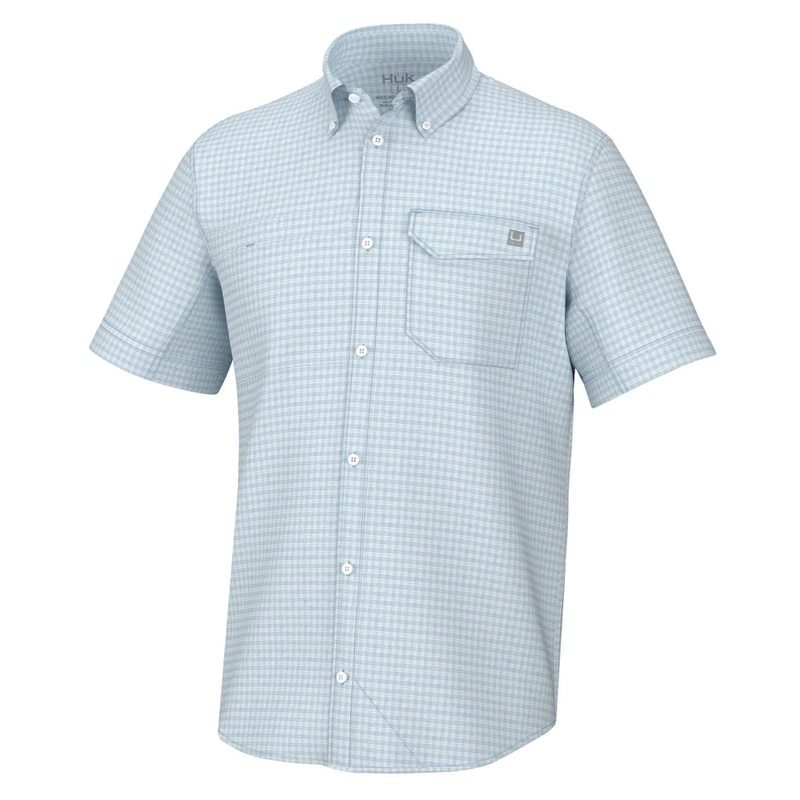 Huk Tide Point Break Short Sleeve Button Down Shirt – Minicheck