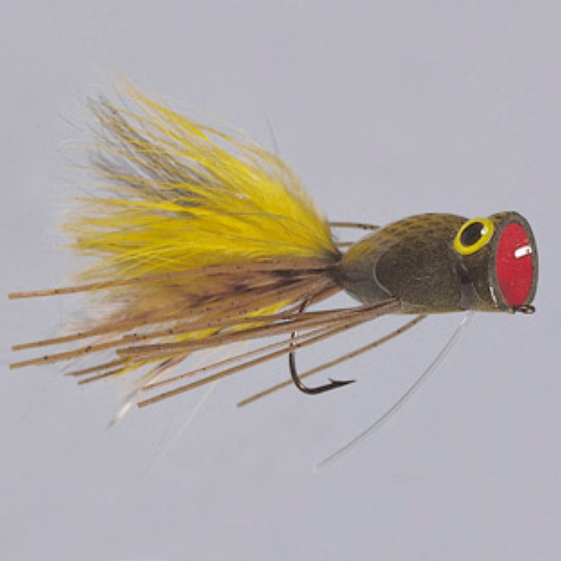 Rainy’s Rattlin’ Frog Fly|6|4|Olive|Black|Fire Tiger