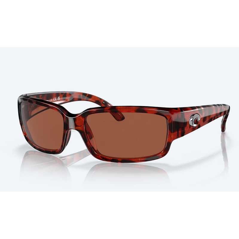 Costa Caballito Sunglasses|Shiny Black|Green Mirror 580P