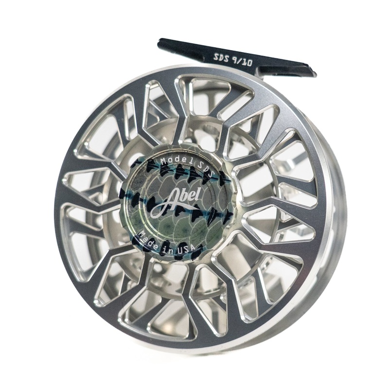 Custom Abel SDS 9/10 Fly Reel – Platinum with Striper Drag Knob