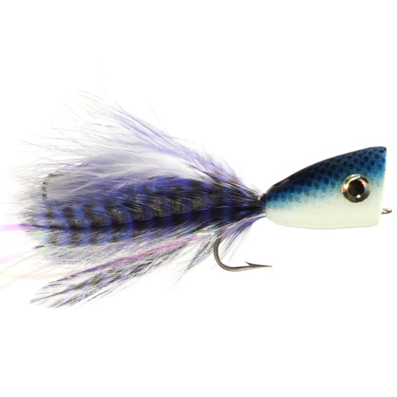 Rainy’s Tandem Popper|4/0 Blue/White|4/0 Chartreuse