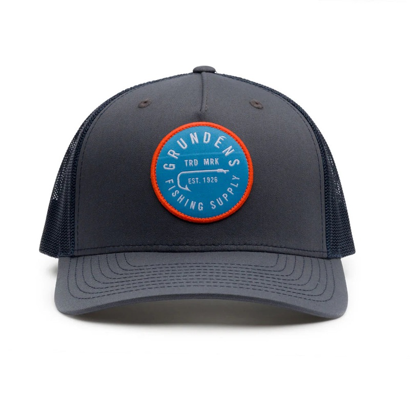 Grundens Hook Trucker Hat|Ombre Blue / Navy|Duck Camo