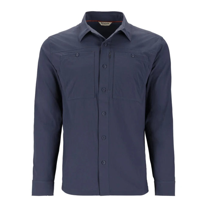 Simms Men’s Flyover Shirt|Aspen|Sterling|Selvedge|Small|Medium|Large|XLarge|XXLarge