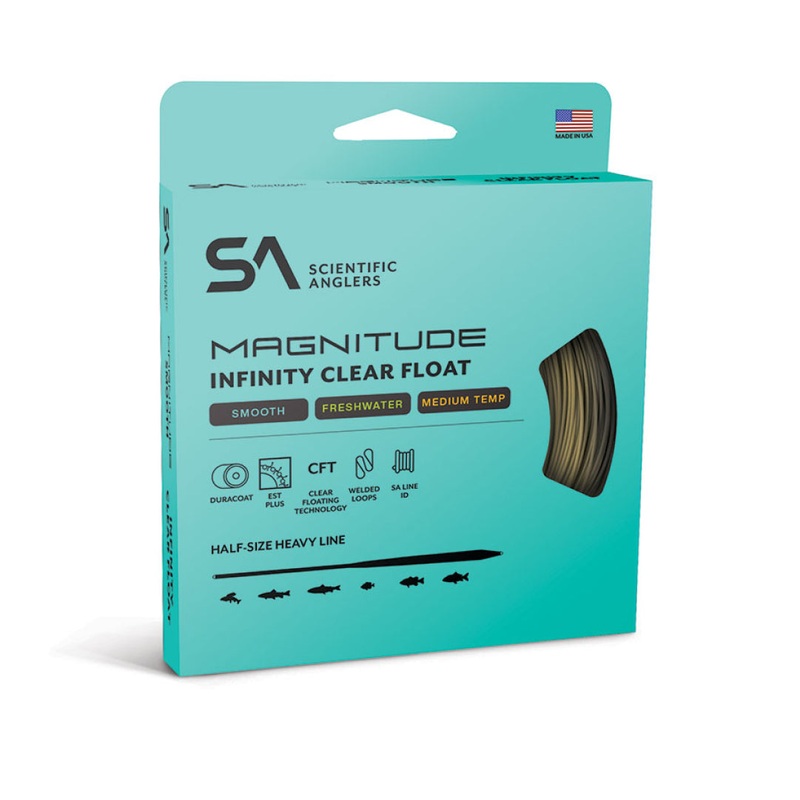 Scientific Anglers Magnitude Smooth Infinity 10′ Clear Tip Float Fly Line