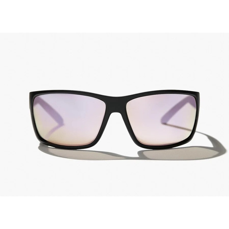 Bajo Bales Beach Sunglasses – Black Matte Frame / Rose Mirror Glass Lens