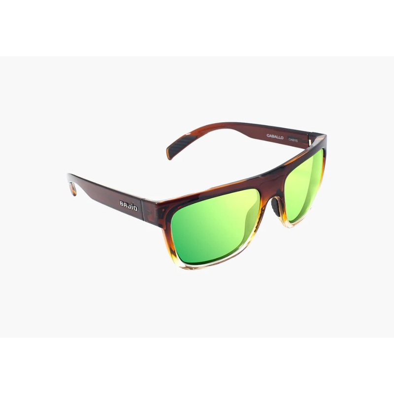 Bajo Caballo Sunglasses – Whiskey Fade Gloss Frame / Green Mirror Polycarbonate Lens