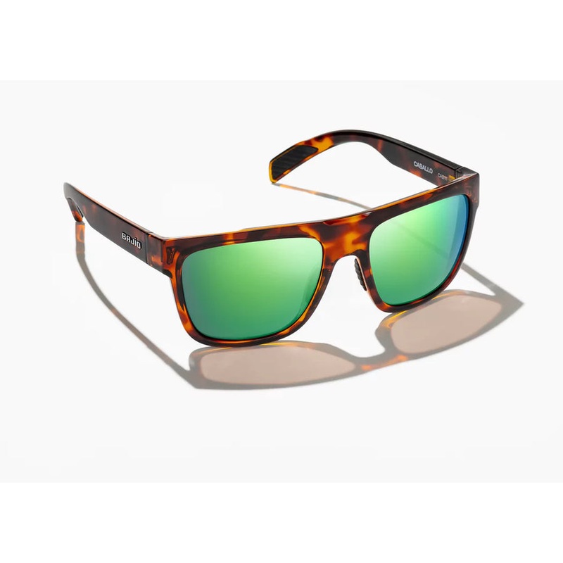 Bajo Las Rocas Sunglasses – Brown Tortoise Matte Frame / Green Mirror Glass Lens