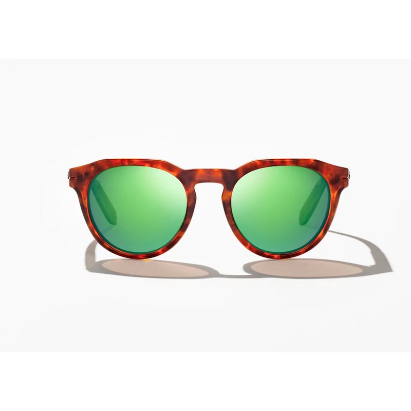 Bajo Paraiso Sunglasses – Brown Tort Gloss Frame / Green Mirror Glass Lens