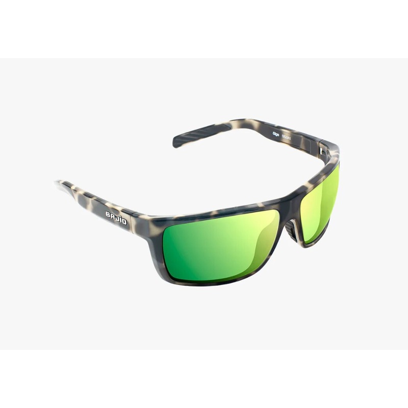 Bajo Sigs Sunglasses – Ivory Tort Gloss Frame / Green Mirror Glass Lens