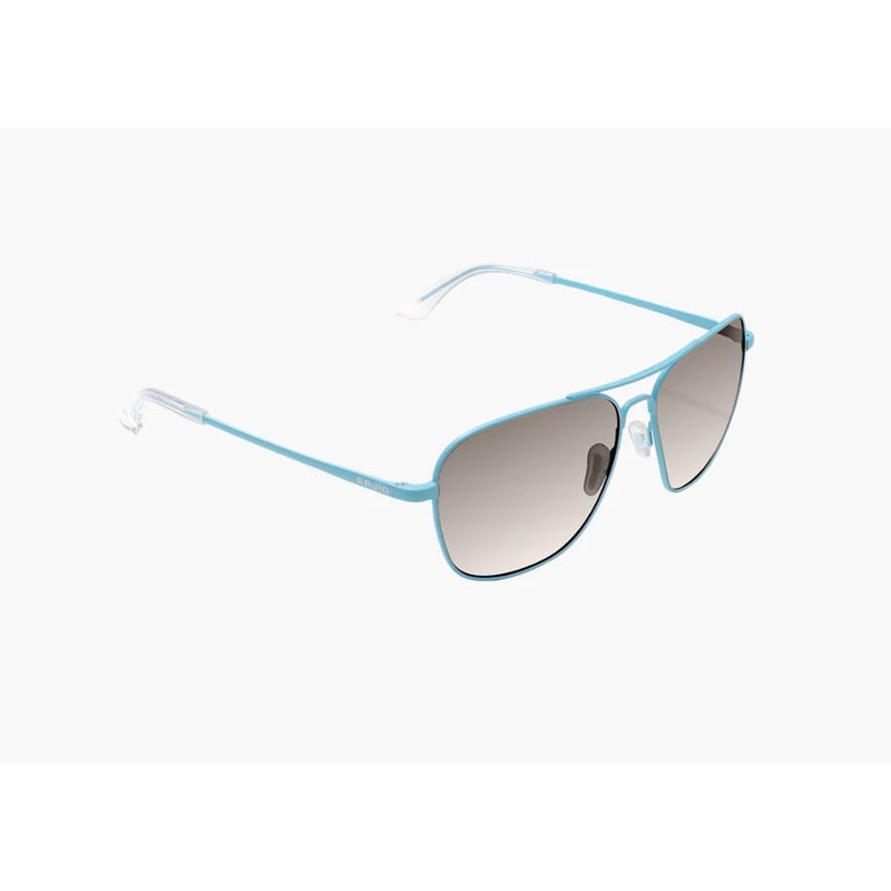 Bajo Snipes Sunglasses – Light Blue Matte Frame / Silver Mirror Polycarbonate Lens