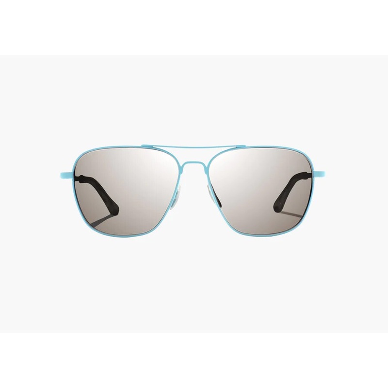 Bajo Snipes Sunglasses – Light Blue Matte Frame / Silver Mirror Polycarbonate Lens