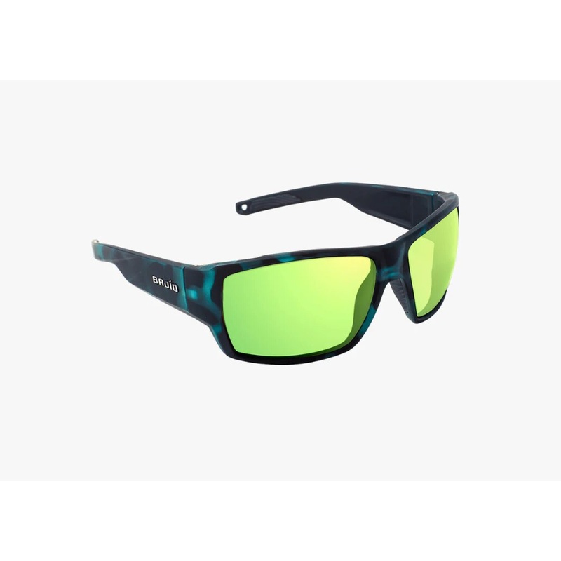 Bajo Vega Sunglasses – Blue Tort Matte Frame / Green Mirror Glass Lens